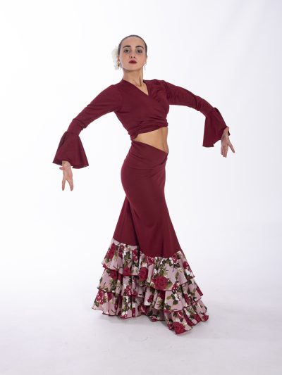 Falda para baile flamenco Vainilla - Lola Azahares - Tienda trajes