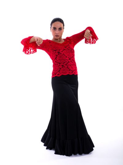 Faldas de ensayo para bailar flamenco. Modelo Rocio, Faldas