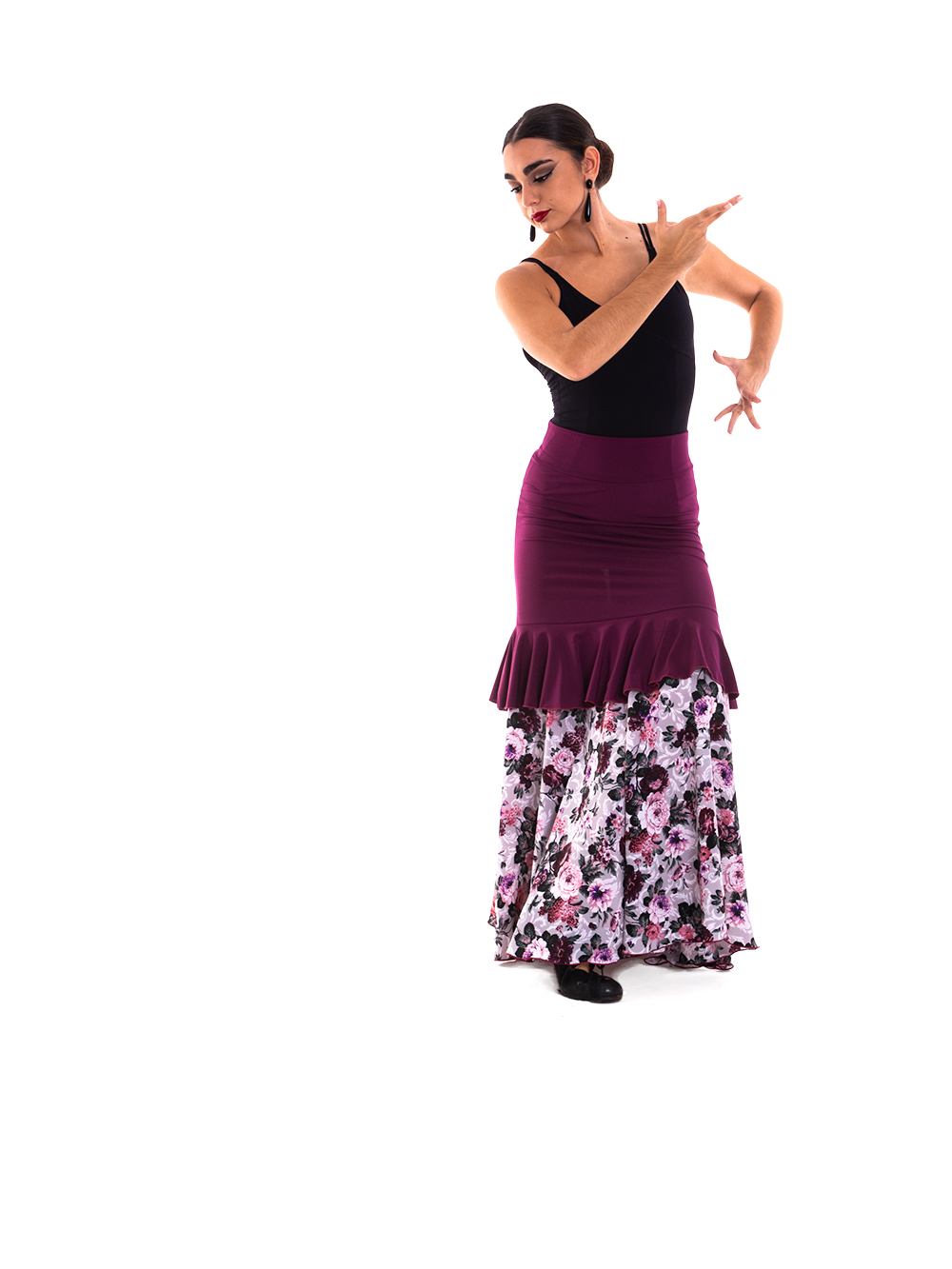 Faldas flamencas de baile y faldas para bailar flamenco modelo