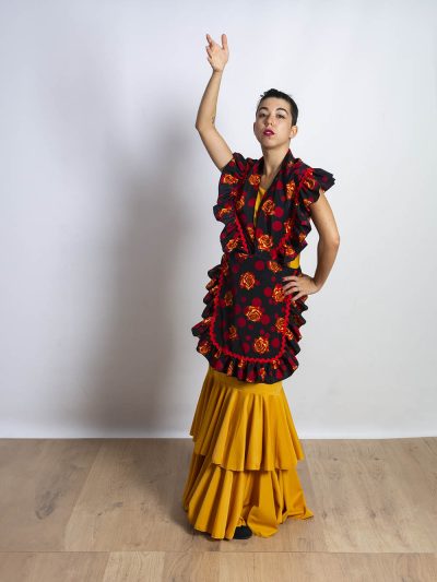 Falda para baile flamenco Vainilla - Lola Azahares - Tienda trajes