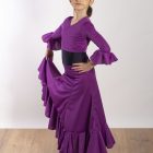 Conjunto Trini para baile flamenco infantil de Paralola en color morado.