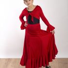 Conjunto Trini para baile flamenco infantil de Paralola en color rojo.